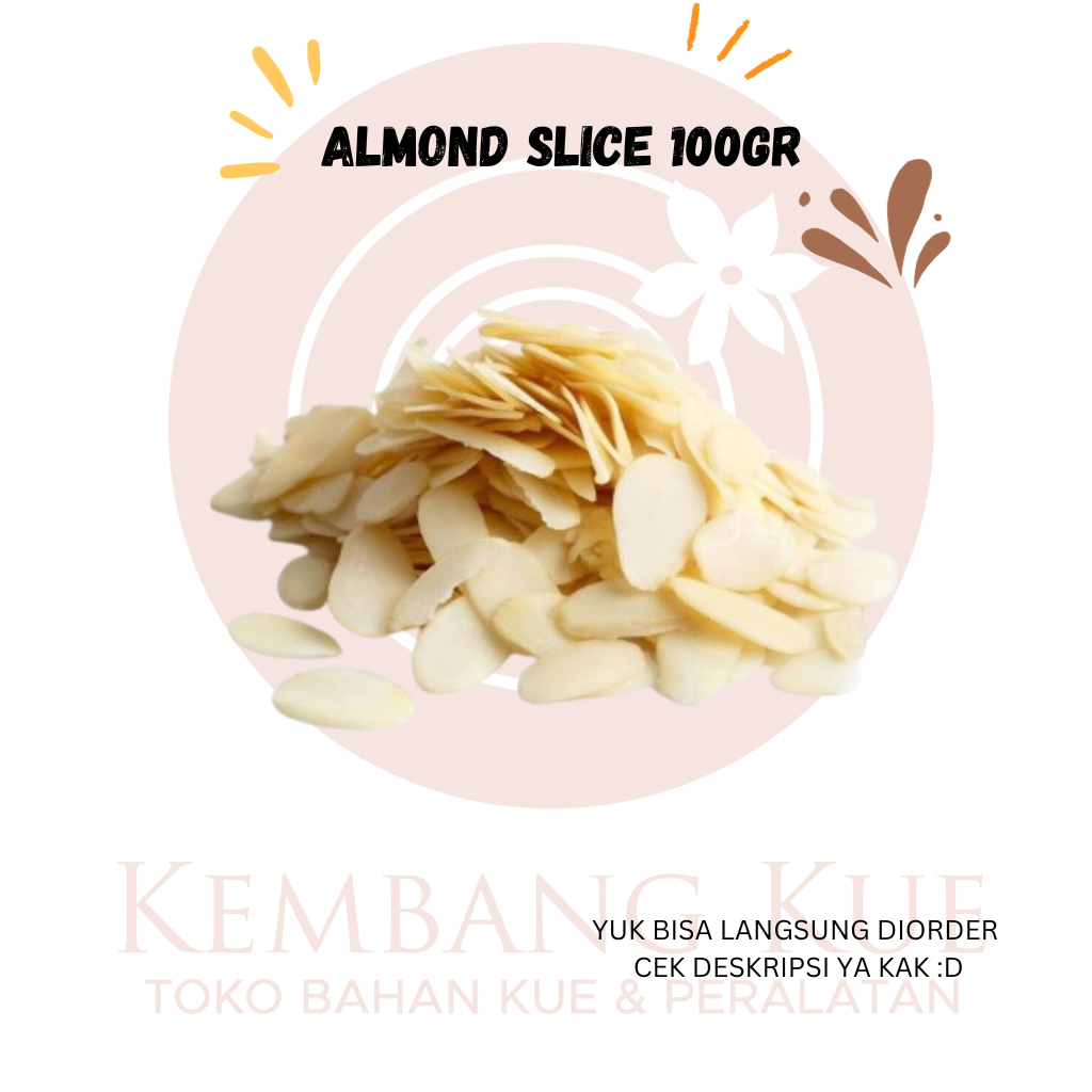 

Kacang Almond Slice Mentah 100 gr