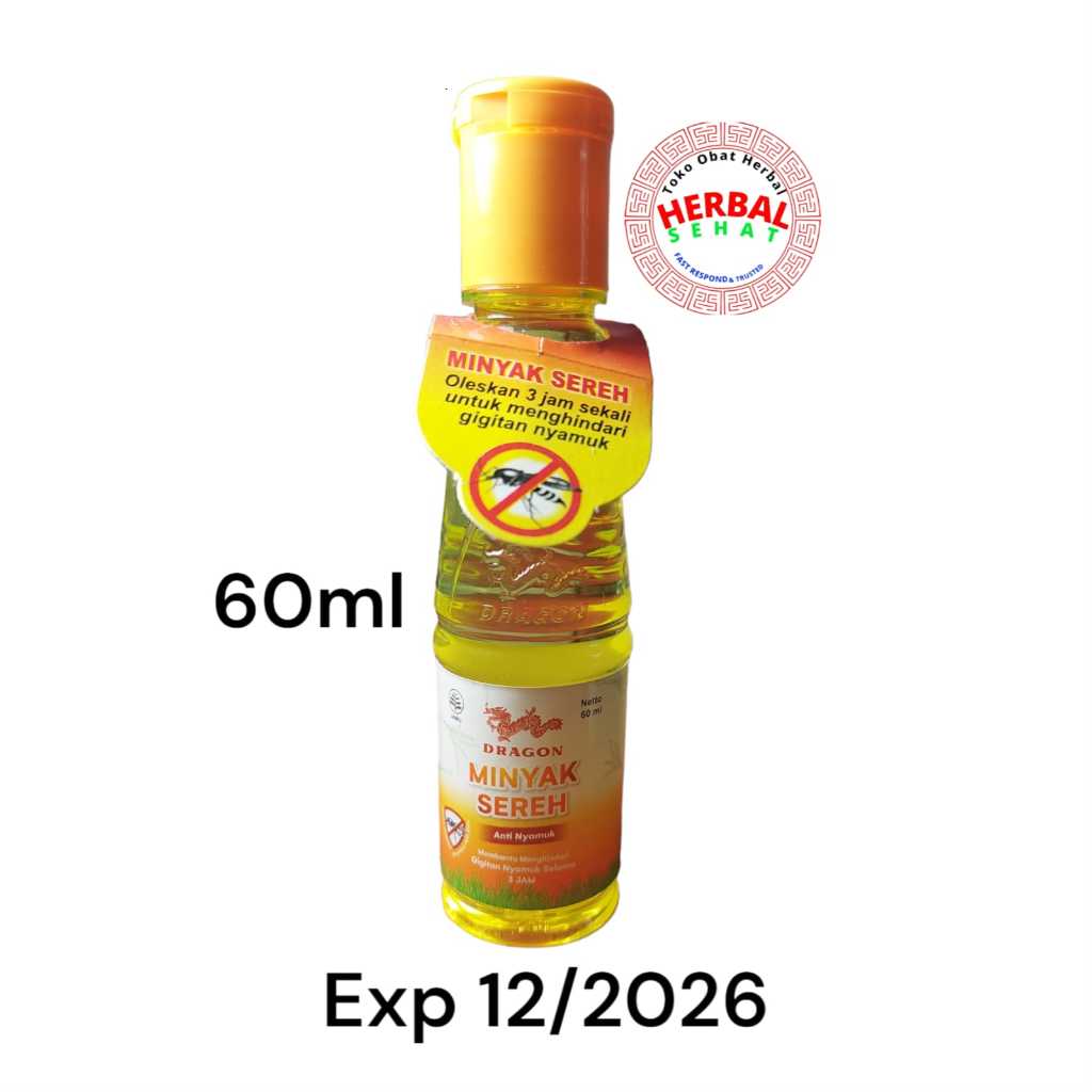 

Minyak Sereh Wangi Cap Dragon 60ml / Anti Gigitan Nyamuk / Bisa Bayar Di Tempat COD