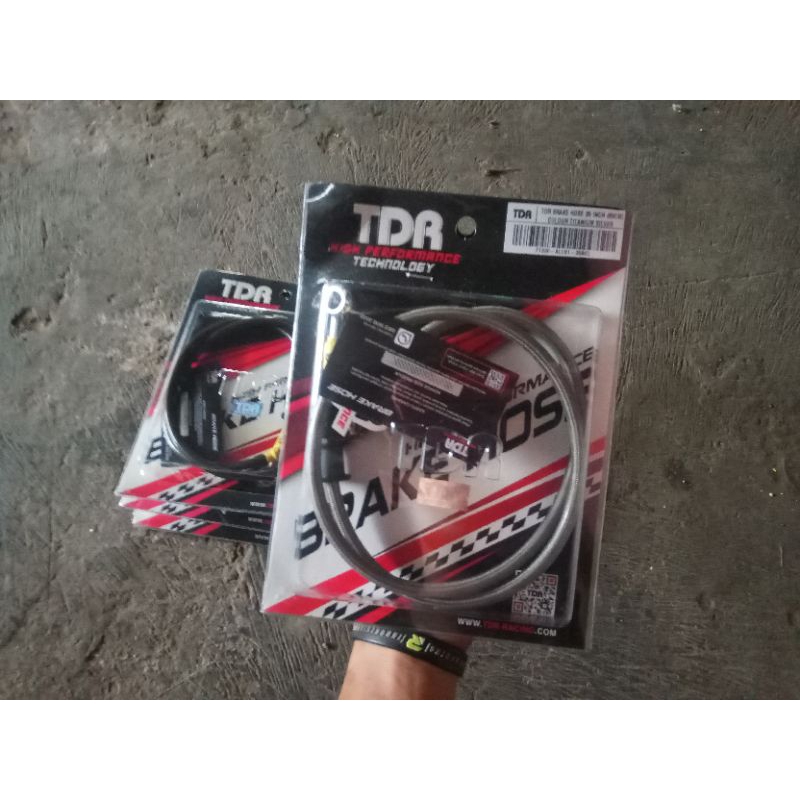 kabel rem/selang rem depan TDR original 35inch panjang 89cm pnp cb,mp,gl,tiger dll,warna hitam carbo