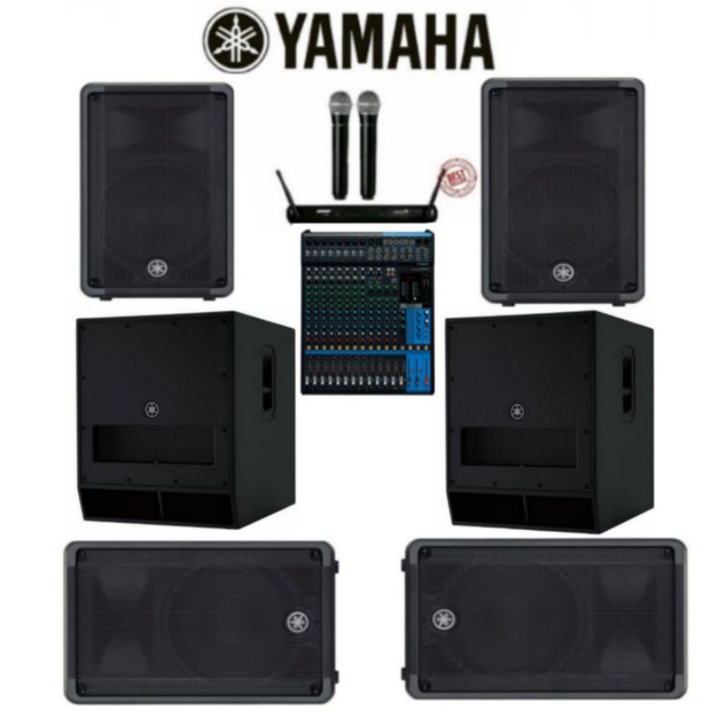 Paket Sound System Yamaha DBR-15 Plus Subwoofer Yamaha DXS 18 Original