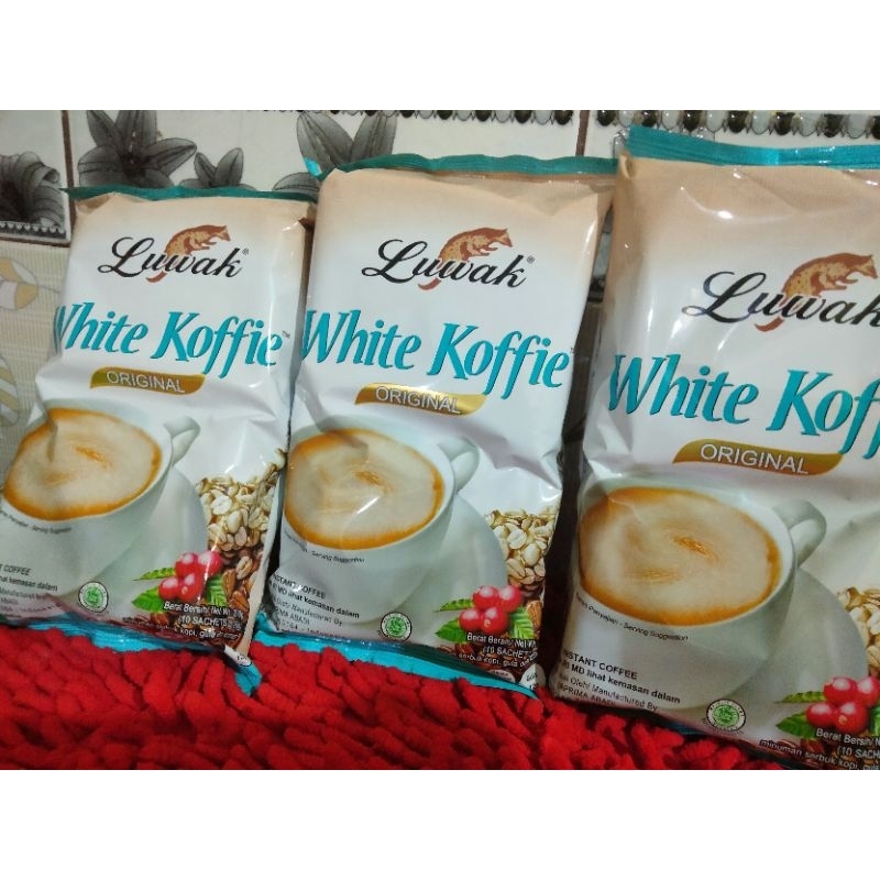

Luwak White Coffee Mocca Rose Renceng Isi 10 x 20 Gram