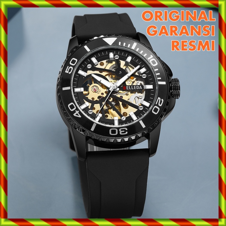 ORIGINAL - JAM BELLEDA AUTOMATIC WATCH ANTI AIR LUXURY WATCH | JAM PRIA OTOMATIS GARANSI COD 9485