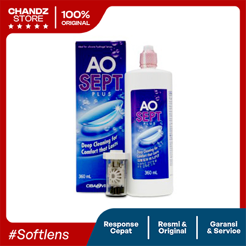 Cairan Air Solution Pembersih atau Perendam Softlens AOSEPT 360 ml