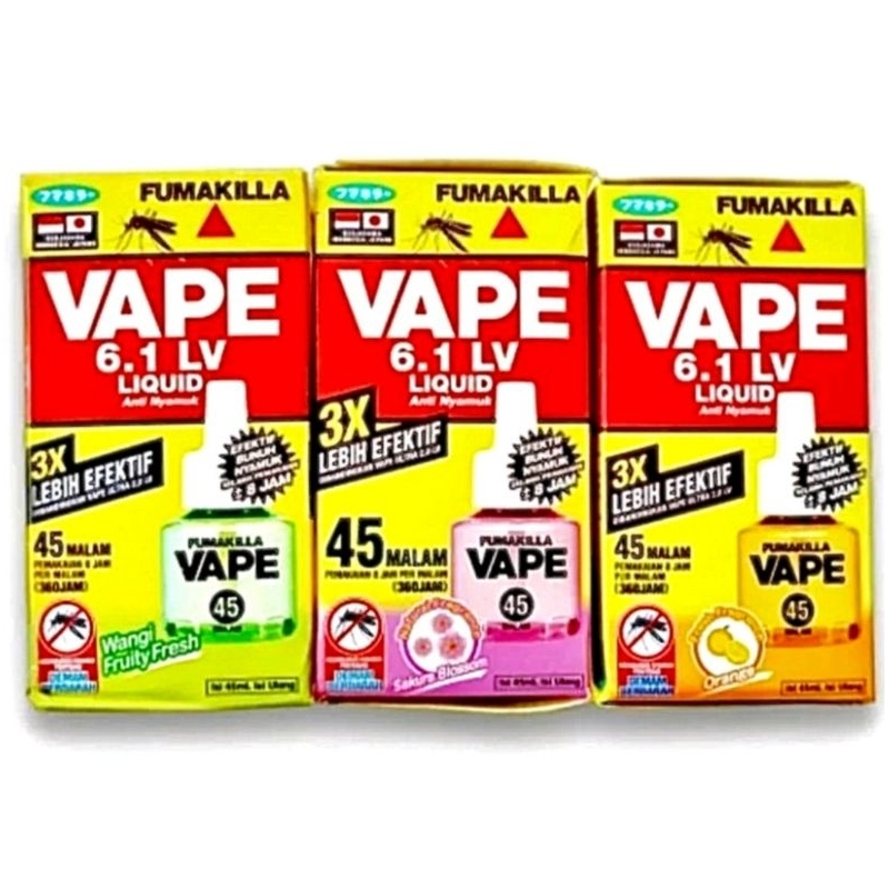 Fumakilla Obat Nyamuk DBD Elektrik refill vape liquid 45ml