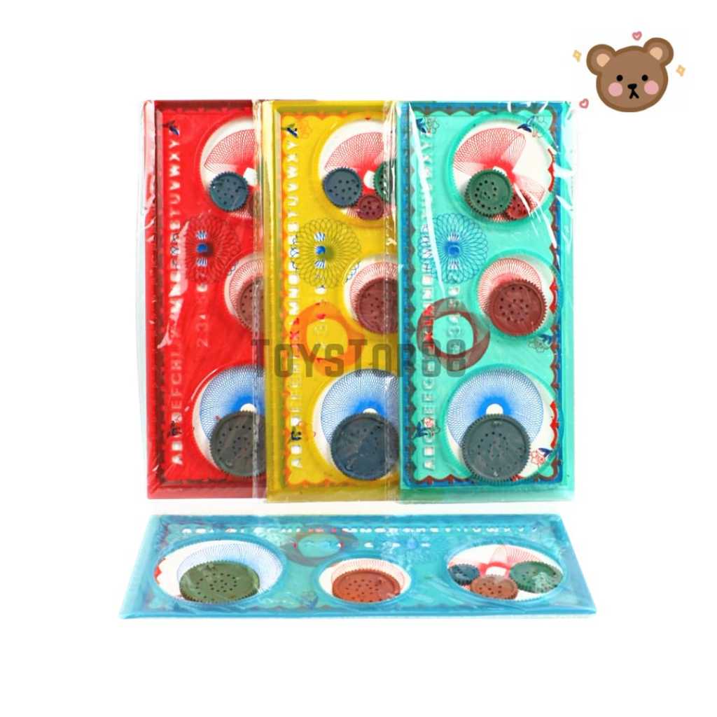 

Penggaris Gambar Pola Rotari - Garisan Rotary Bunga Kembang - Pattern Ruler Magic Spirograph Geometric