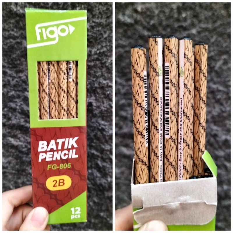 

[LUSIN/12PCS] Pensil 2B batik FIGO FG806
