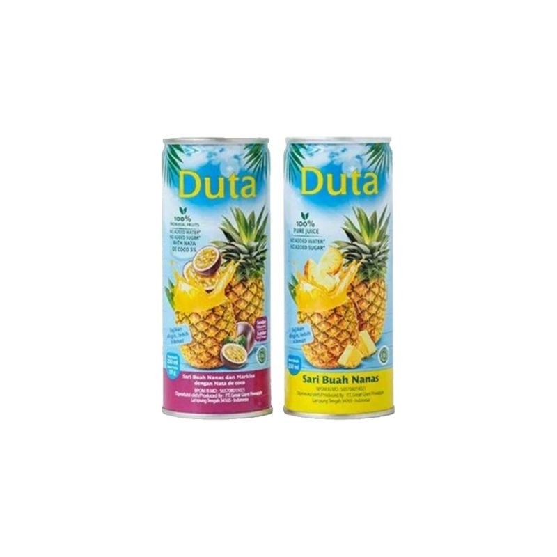 PROMO Grosir Ecer Kaleng Dus Duta Sari Buah Jus Nanas Markisa 250ml