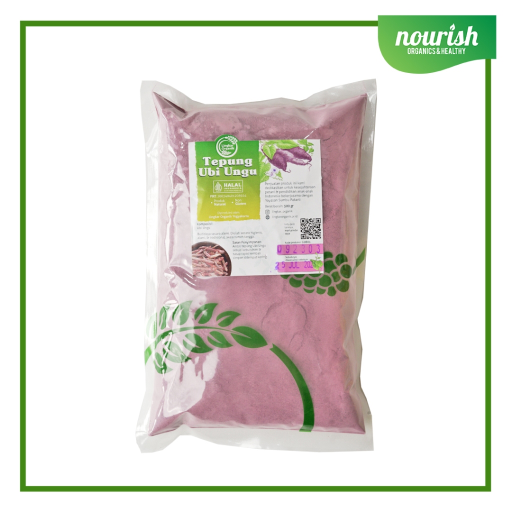 

Lingkar Organik, Tepung Ubi Ungu (sweet purple potato) Organik 500 gr-Jkut