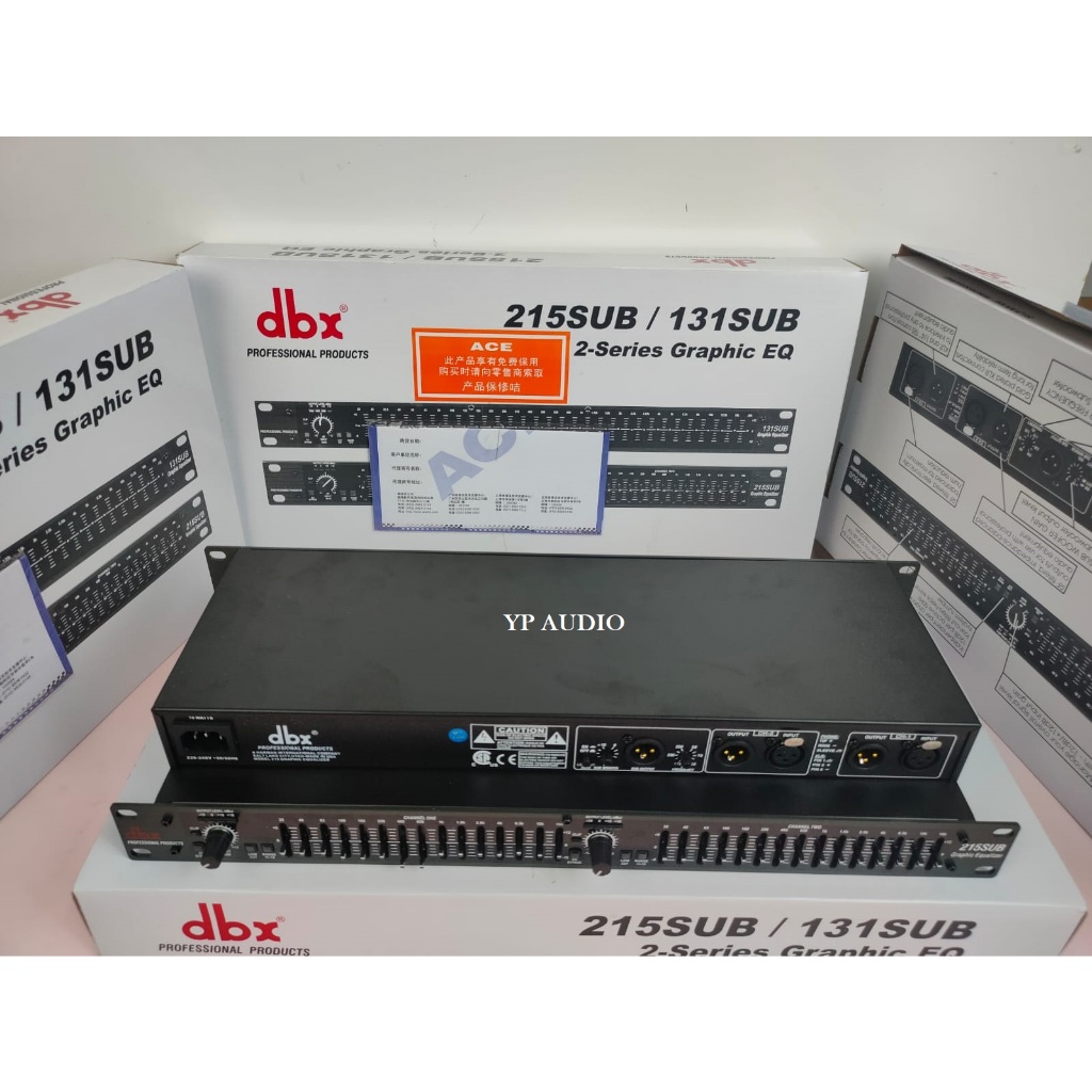 Equalizer DBX 215 Sub / 215 SUB