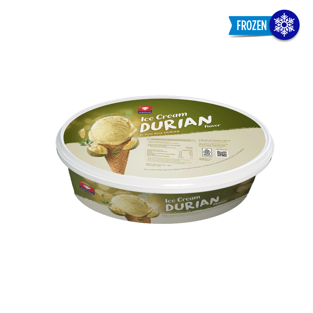 Promo Harga Diamond Ice Cream Durian 700 ml - Shopee