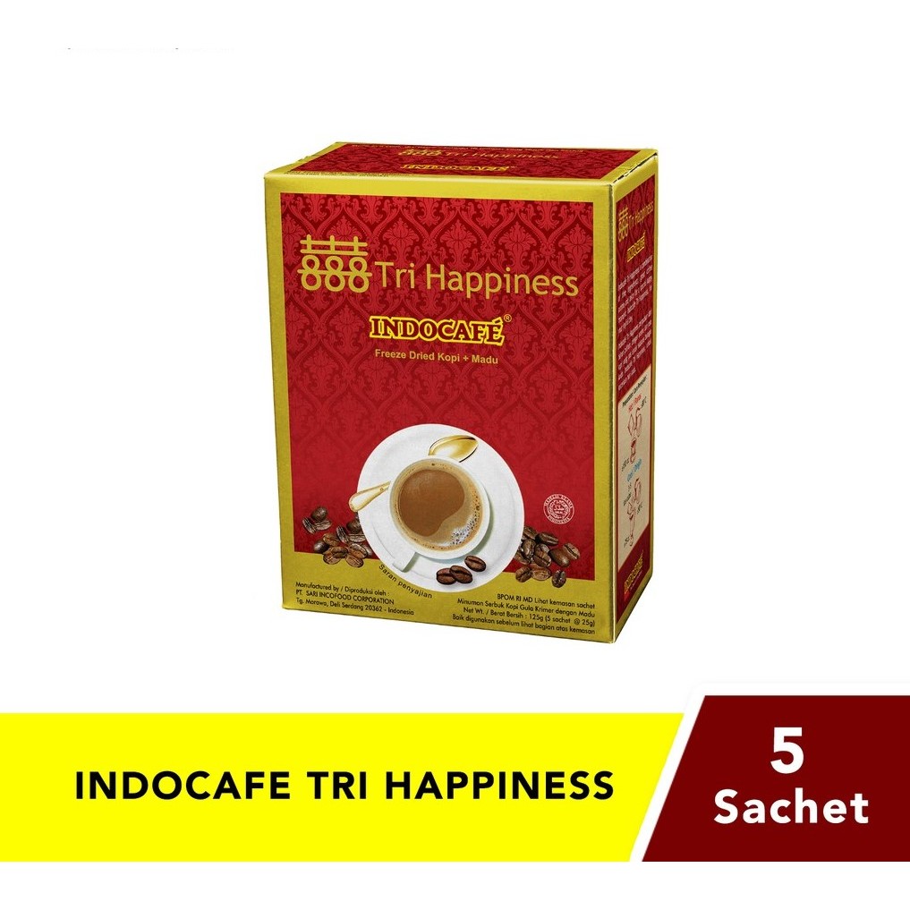 

Indocafe Tri Happiness (5 sachet)