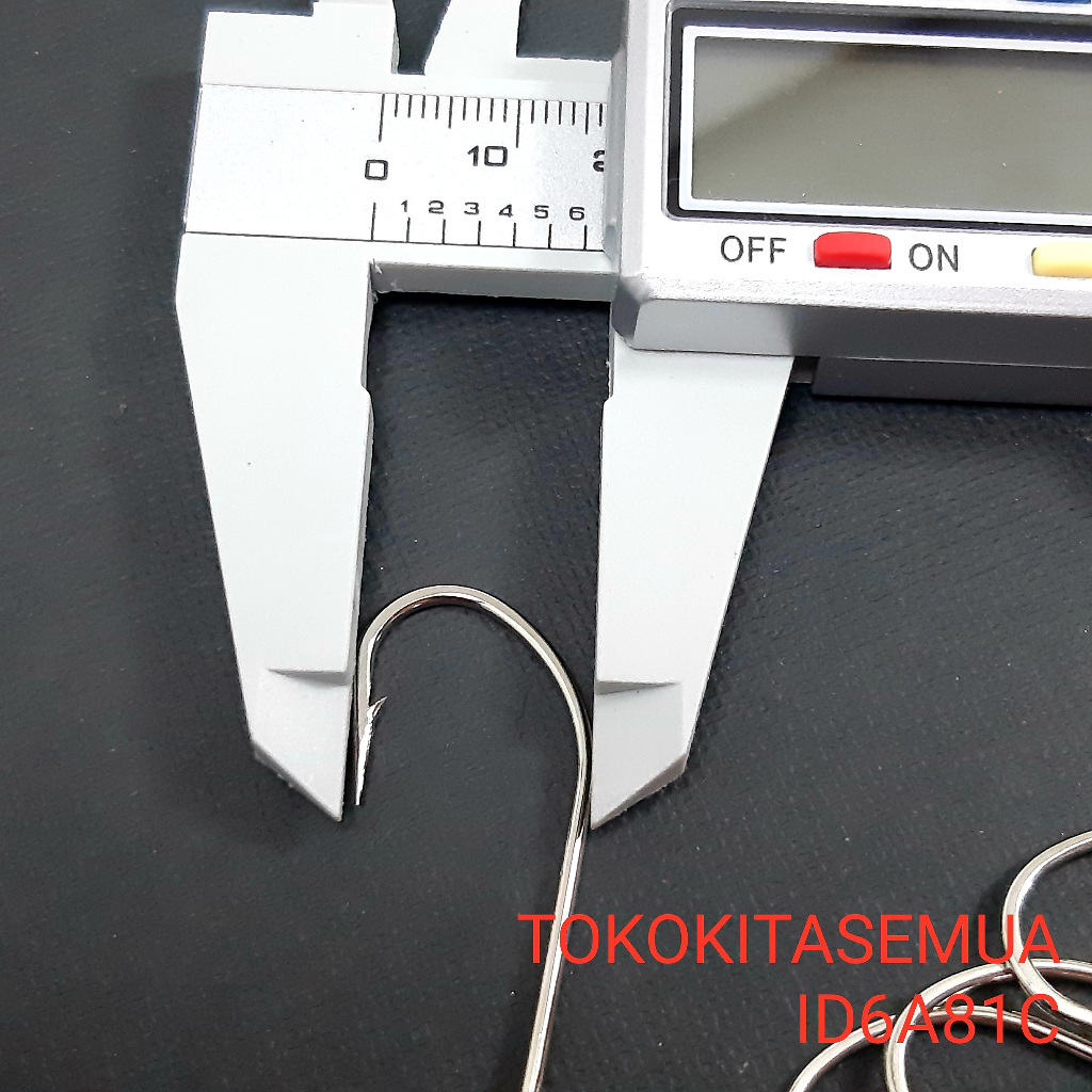 Mata Kail Pancing Baja Stainless ukuran 3/0 isi 100 mata kail