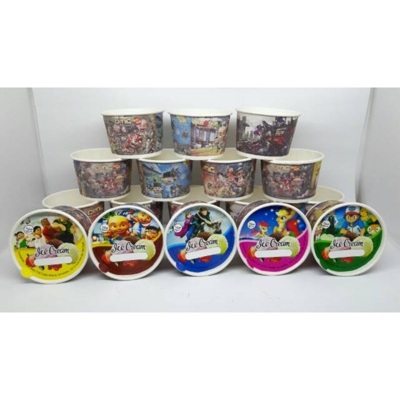 

cup paper 100 ml plus tutup sendok