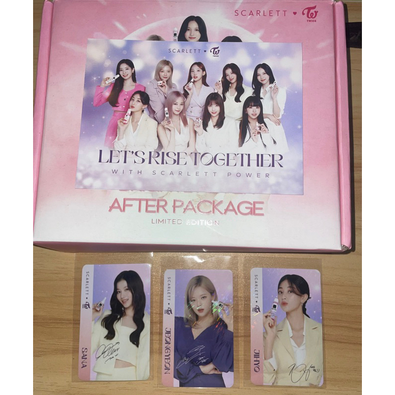 [BACA DESC] PC TWICE X SCARLETT | Photocard Twice sana jeongyeon jihyo