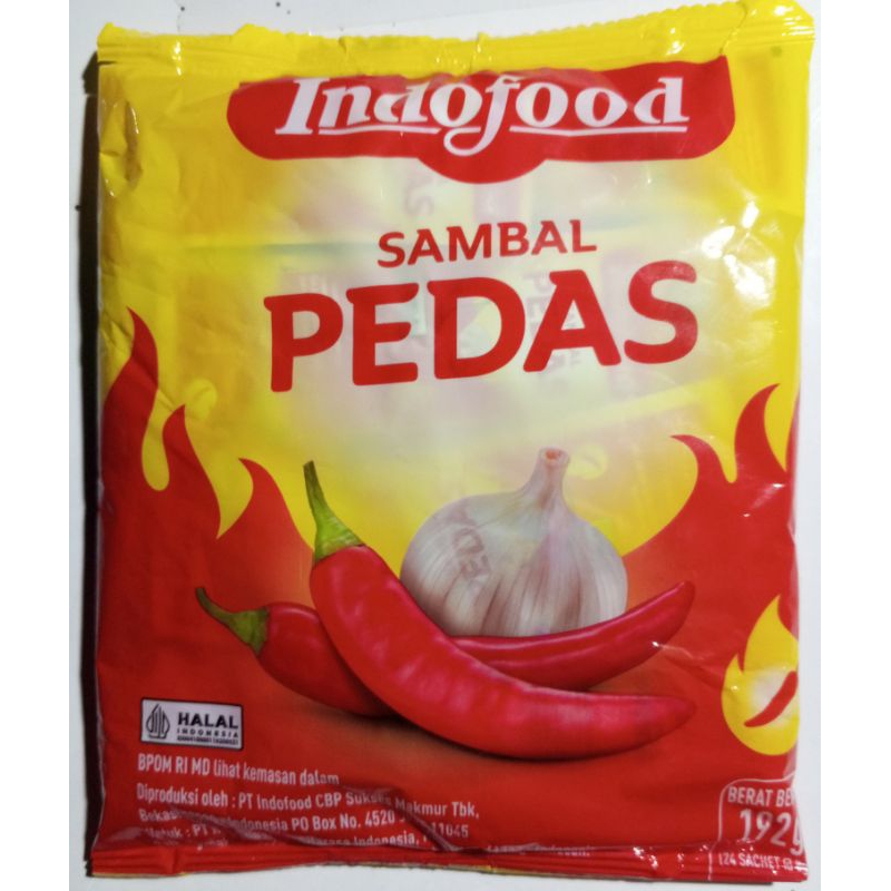 

Saos - Sambal Pedas Indofood isi 24 Sachet