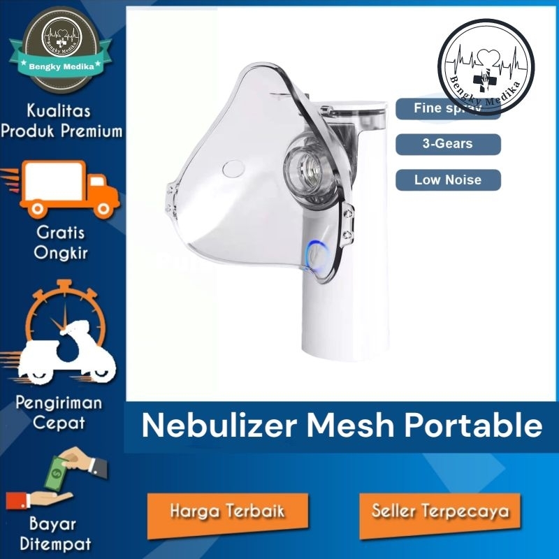 Nebulizer Mesh Portable  Alat Uap Asma  Mesh Nebulizer