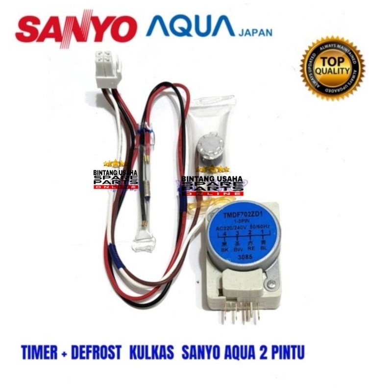 Timer Defrost Fuse Kulkas SANYO AQUA 2 Pintu