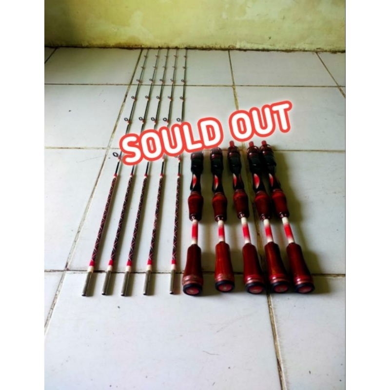Joran Udang Costum Karbon Reel Shimano Shena 500 FG Second