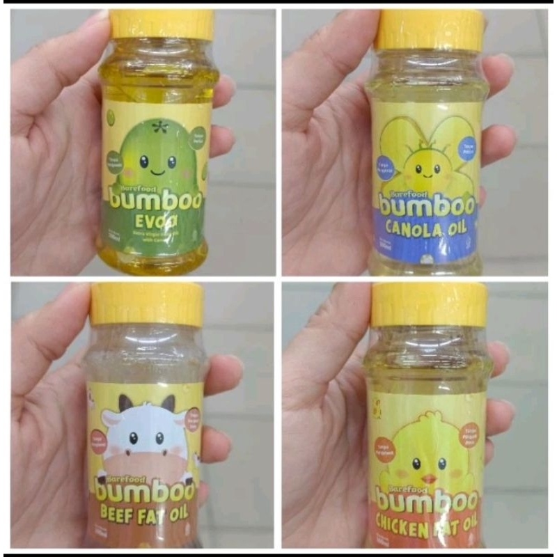 

BAREFOOD bumboo minyak terdiri dari canola oil / evoo / beef fat oil / chicken fat oil - minyak kanola / minyak extra virgin oil / minyak ayam / minyak sapi