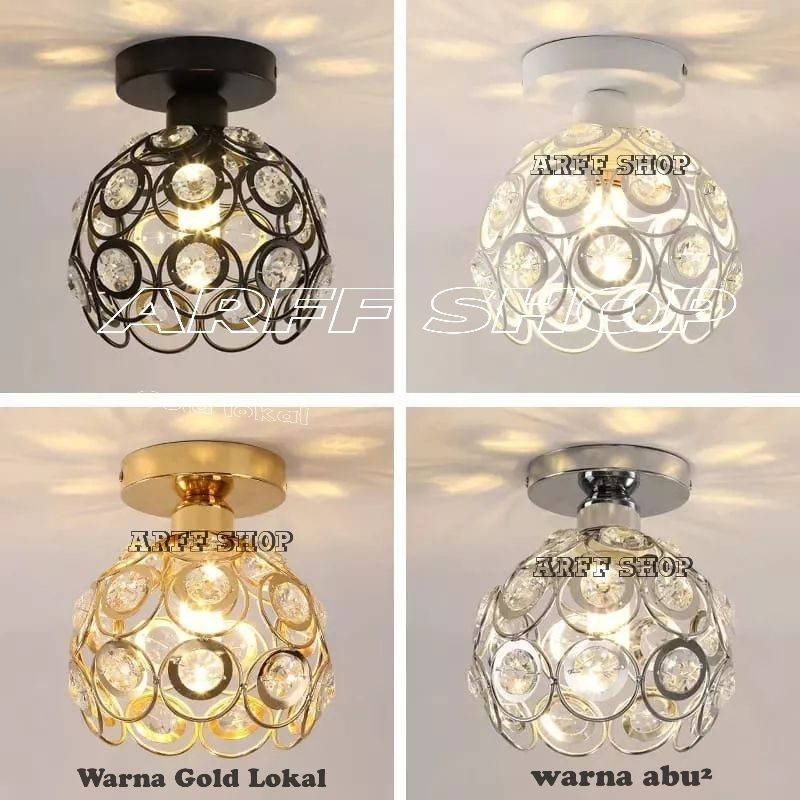 LAMPU PLAFON KRISTAL MINIMALIS #LAMPU HIAS PLAFON