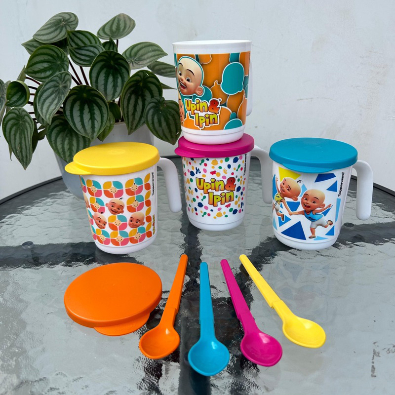 mug anak tupperware (aladin mug dan upin ipin mug)