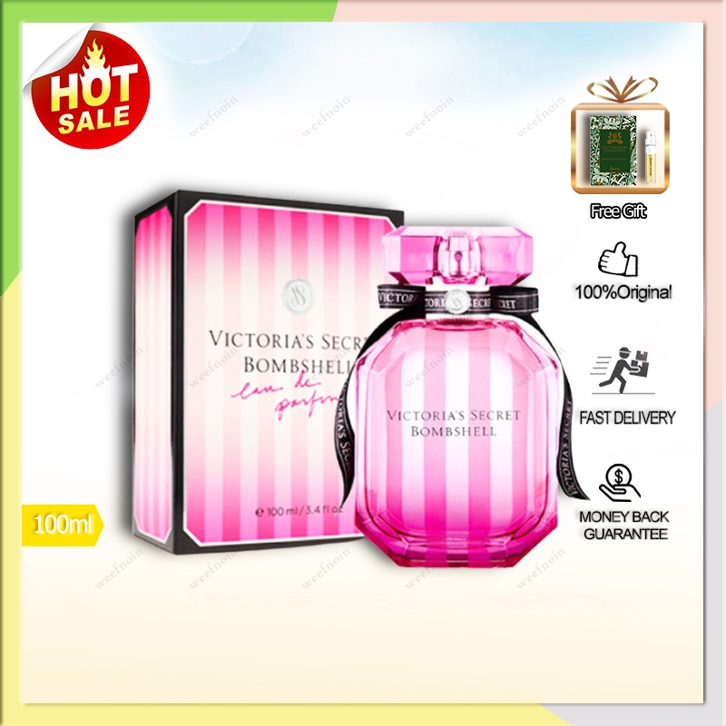 [Ada Stok] Victoria's Secret Bombshell Original Fragrance For Women Holiday Gift 100ml