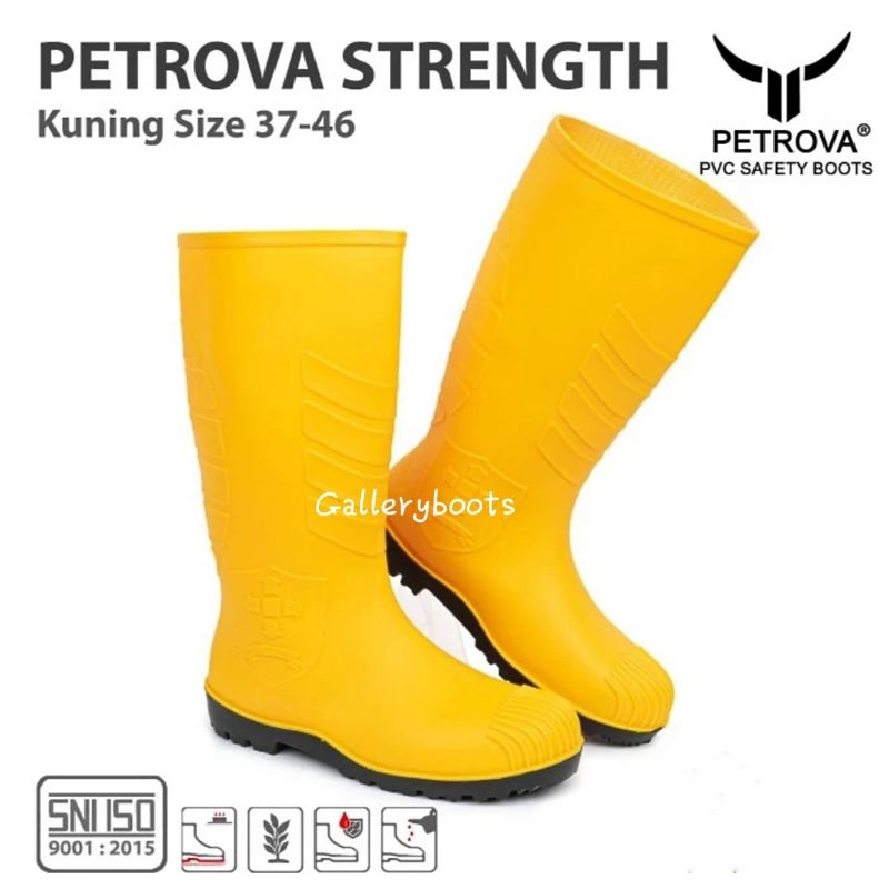 SEPATU BOOTS SAFETY PETROVA STRENGTH KUNING UK.37-46