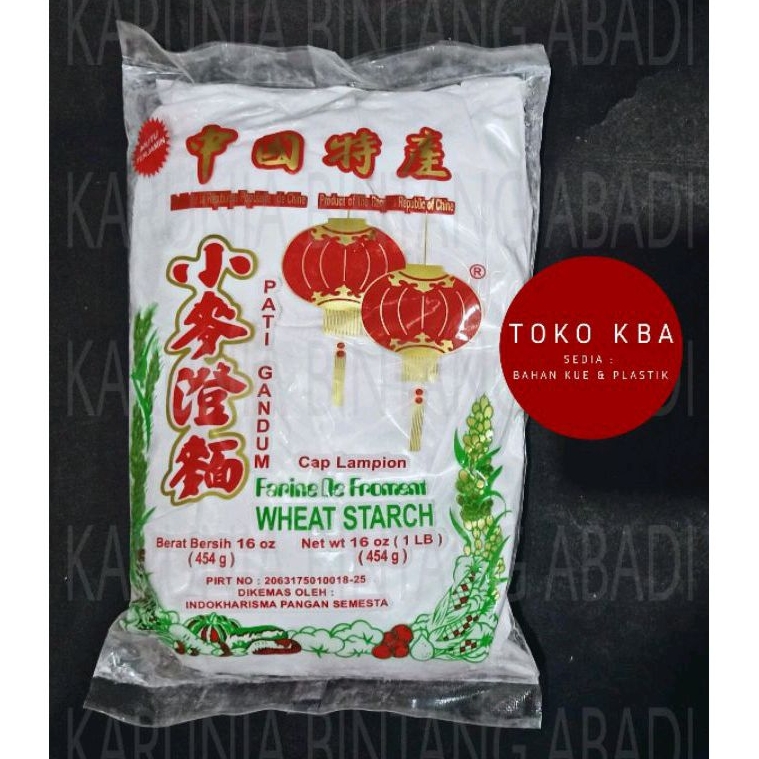 

Tepung Pati Gandum Tang Mien Wheat Starch Lampion 454 Gram