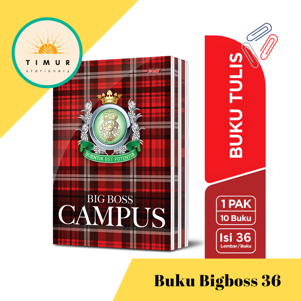 

Buku Tulis BigBoss Campus 36 Lembar per Pak