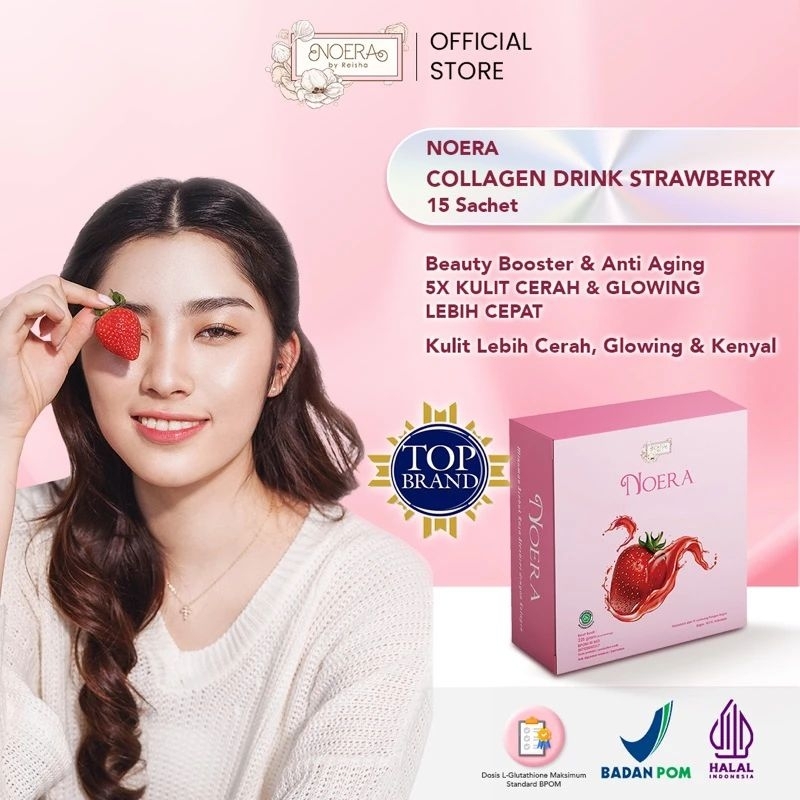 [BPOM] Noera Collagen Drink With Bird Nest Extract & Saffron Extract Termurah isi 15 pcs