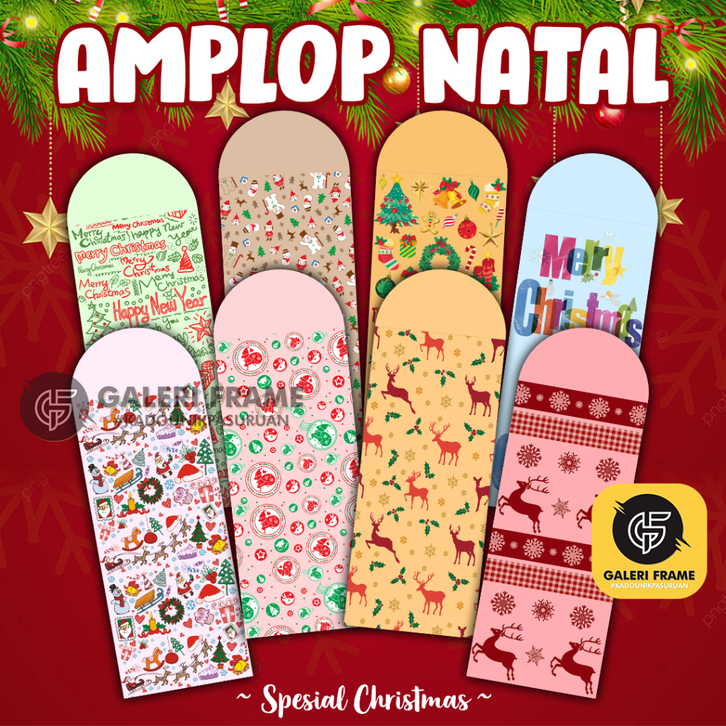 

JUAL AMPLOP NATAL SPESIAL CHRISTMAS ISI 8PCS | NEW AMPLOP SPESIAL NATAL | AMPAO NATALAN DESAIN YANG MENARIK TIDAK PASARAN