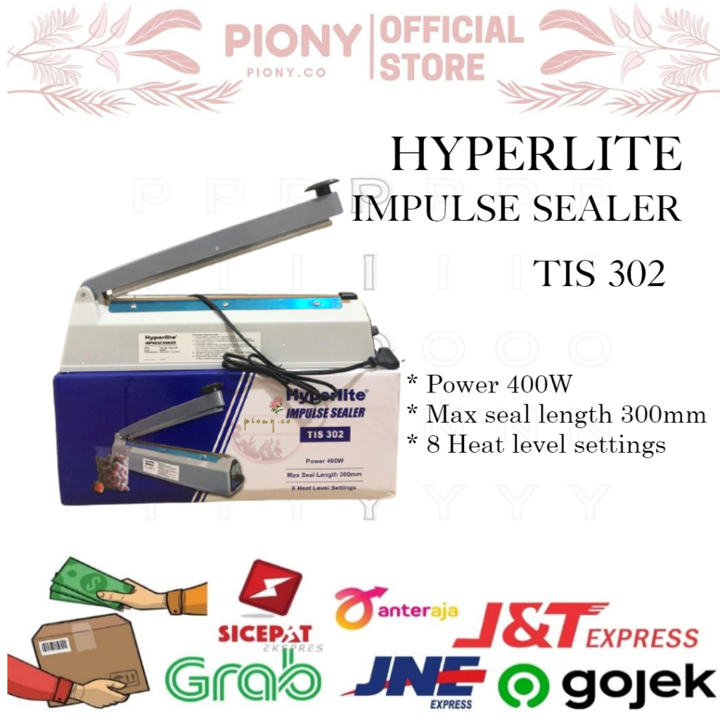 

ALAT PRES PLASTIK 200/20CM IMPULSE SEALER STEELE / HYPERLITE ARASHI 20CM ALS 200 DAN 30CM ALS 300 PEREKAT PLASTIK