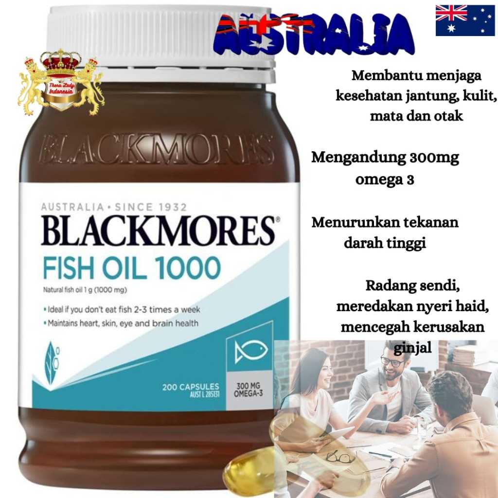Blackmores Fish Oil 1000mg Omega-3 200 Capsules