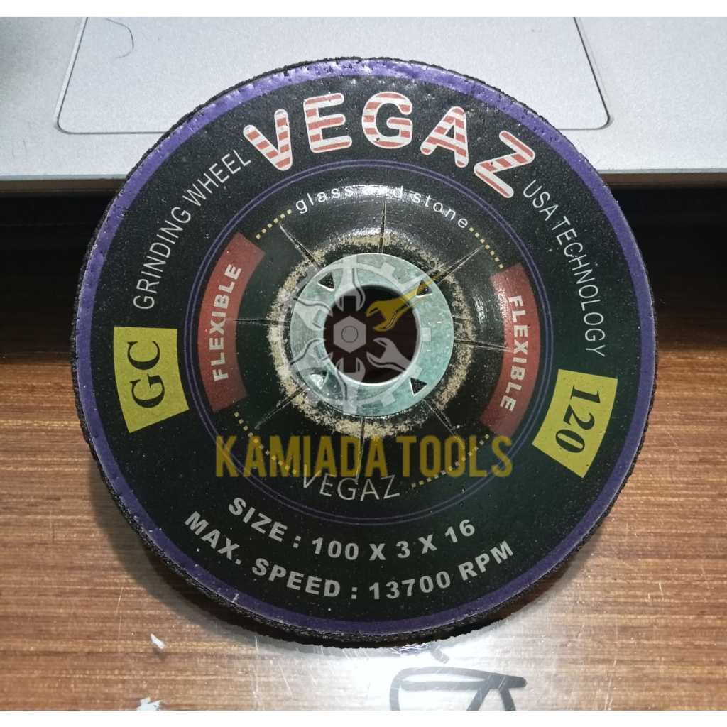 Batu Gerinda Flexible VEGAZ GC 80/GC 120/Batu Poles Granit Kaca
