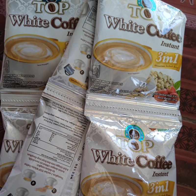 

Top White Coffe sachet renceng 21 g