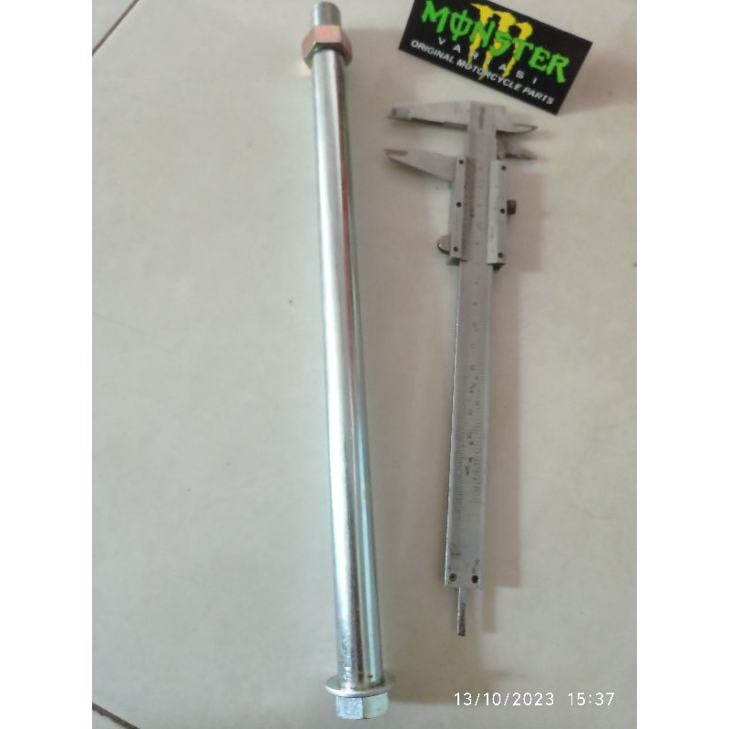 BARU_ AS RODA BELAKANG DIAMETER 17MM /AS RODA BELAKANG TIGER PANJANG 30CM/ AS RODA BELAKANG KLX