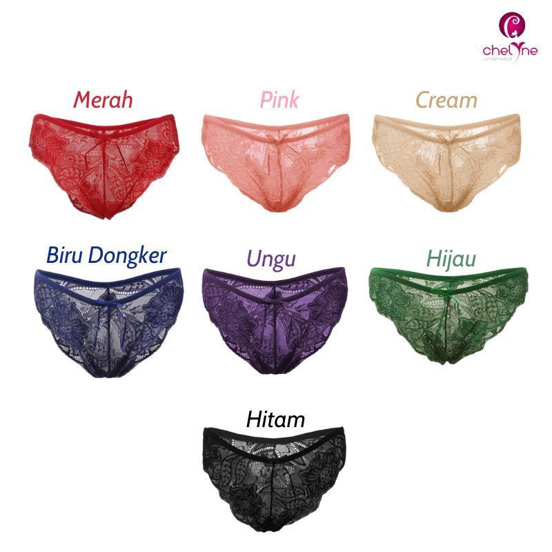 Chelyne CD Brukat Wanita V236 Model Mini Lace