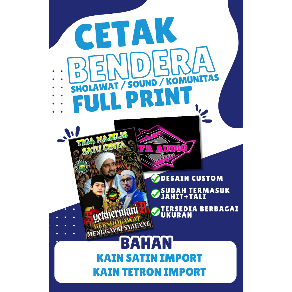 Cetak Spanduk Kain I Spanduk Kain Satin Import I Spanduk Kain Tc Import I Spanduk Kain Custom I Full