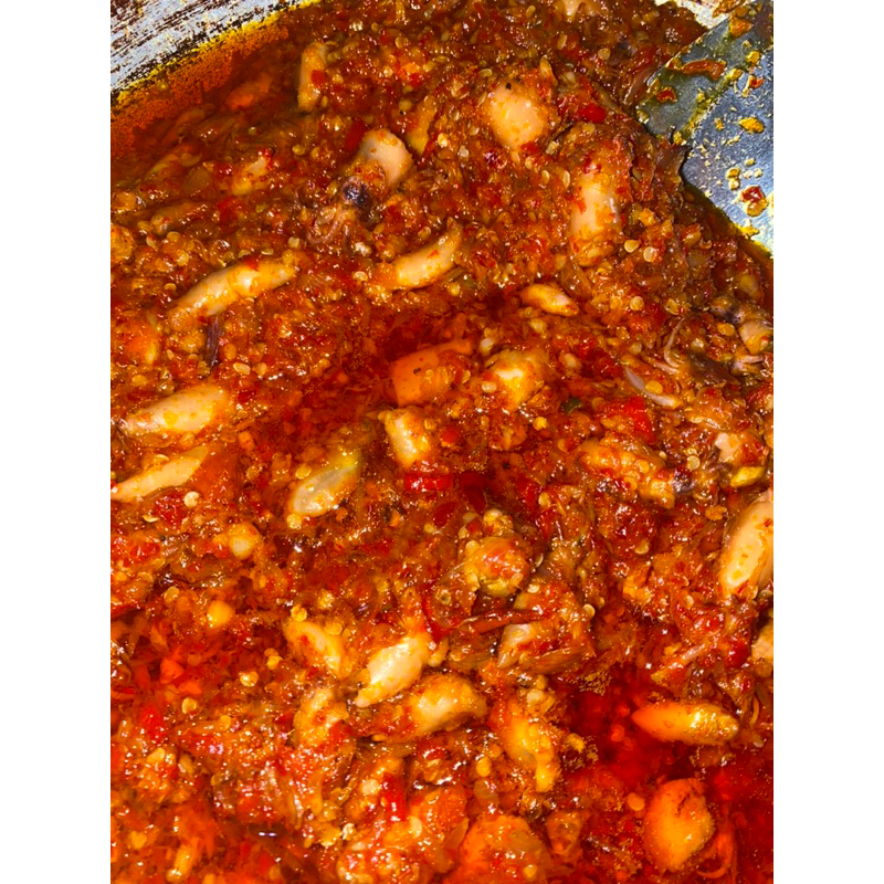 

Sambel baby cumi level 5 150gr