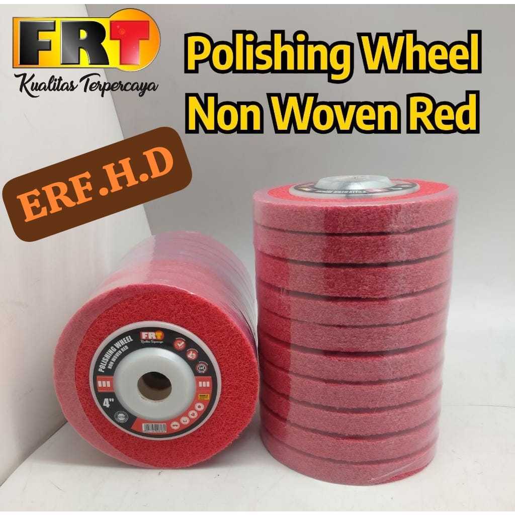 Gerindra Poles Polishing Wheel Non Woven / Wool Poles Stainless 4 in
