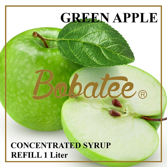 

GREEN APPLE - Concentrated Syrup Kemasan Botol 1Liter