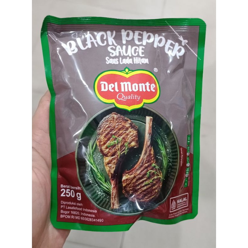 

Del Monte saus lada hitam black pepper sauce 250gr