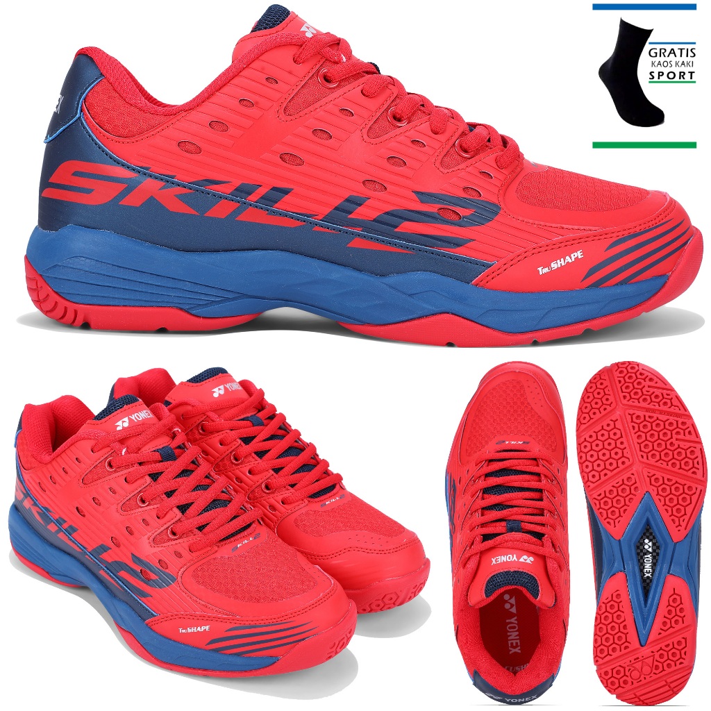 RB Sepatu Badminton Anak Dan Dewasa Yonex Tour Skill 2 Original Sepatu Bulu Tangkis Anak Merk Yonex