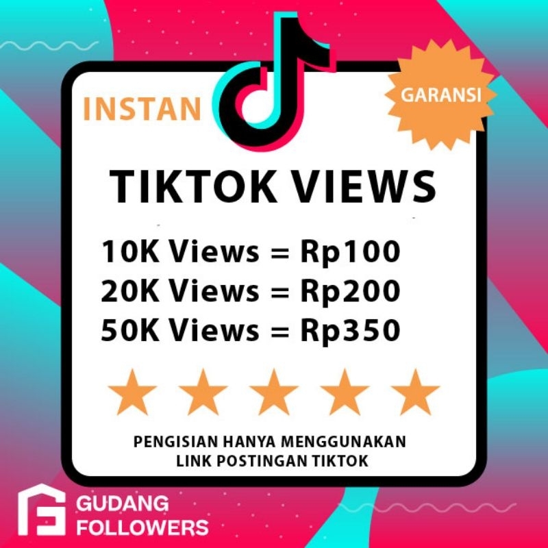 Promo  Tiktok Views - Views Tiktok- Fast - Instan