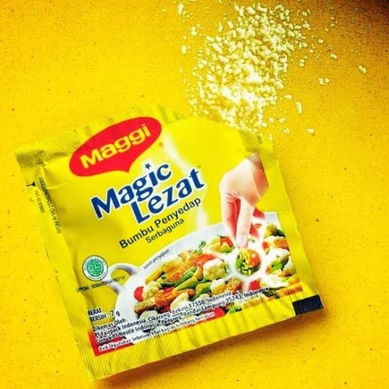 

Magic Lezat Renteng 7 gram / Maggi Magic Lezat Bumbu Kaldu Penyedap Rasa Serbaguna [Jual per sachet]