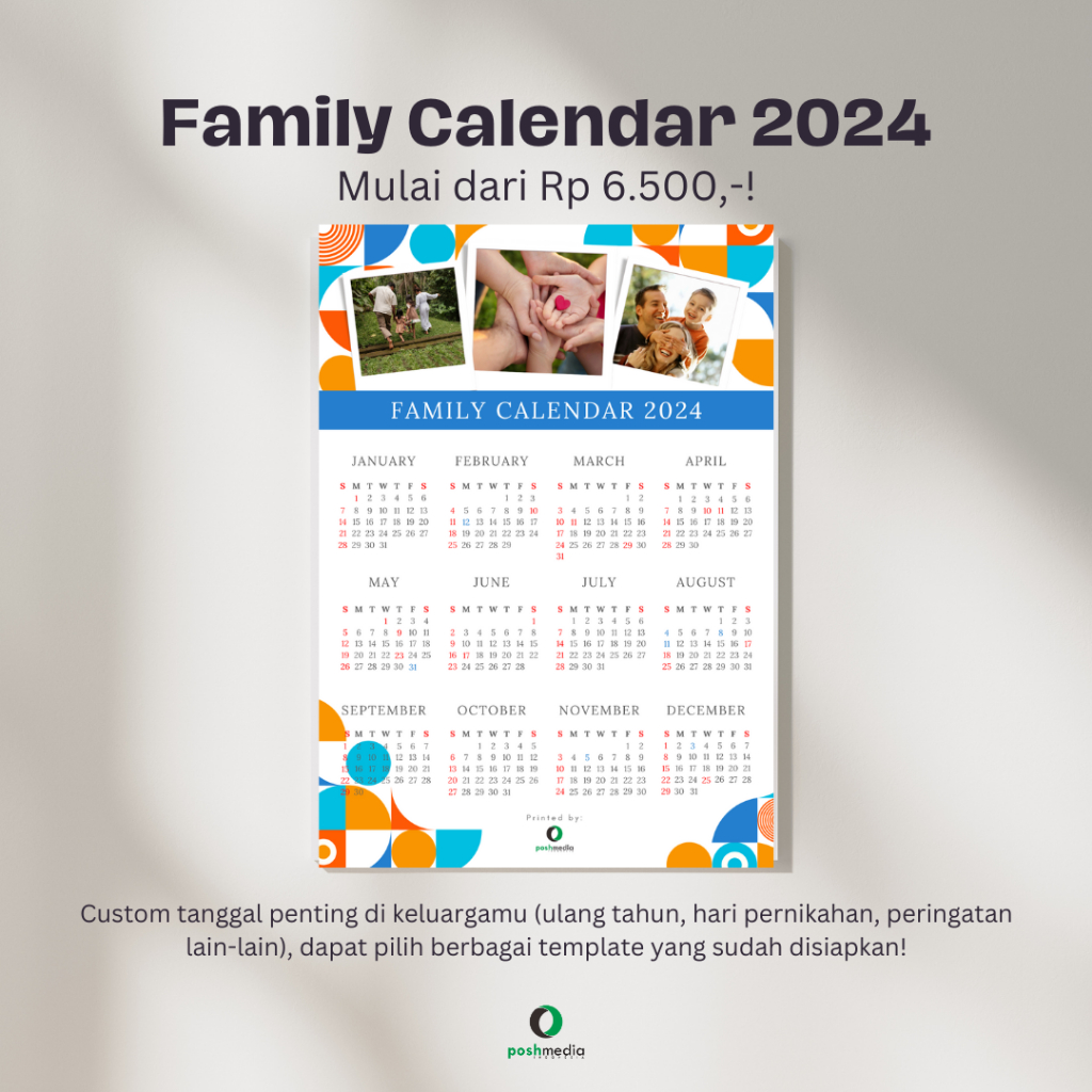 

Kalender Keluarga / Kalender Dinding