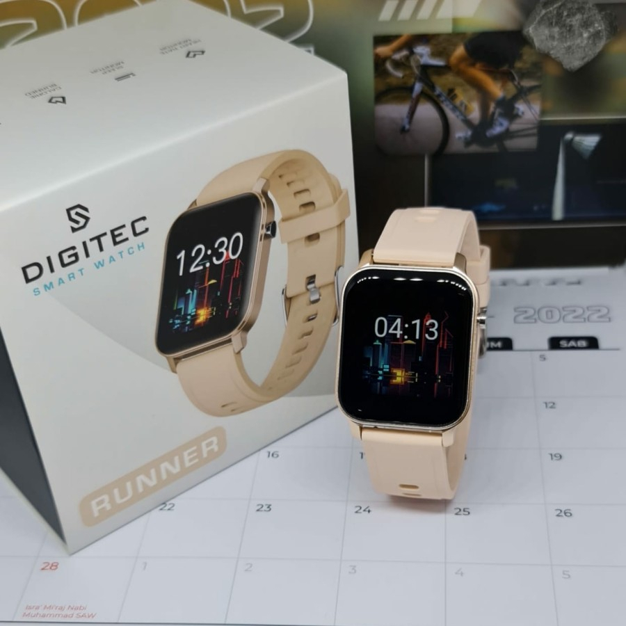 Digitec Runner Smartwatch Karet - Multifungsi - Original - Creem