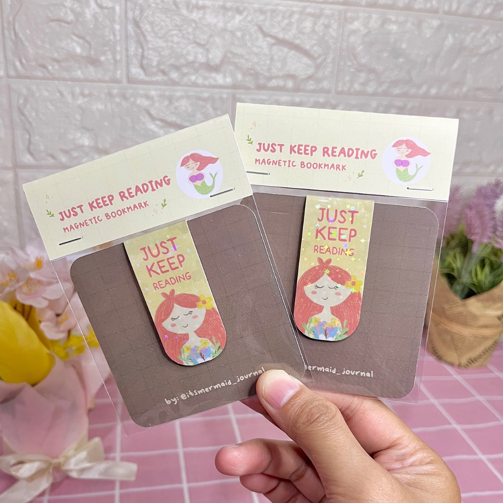 

Magnetic Bookmark - Just Keep Reading (Pembatas Buku Magnet)