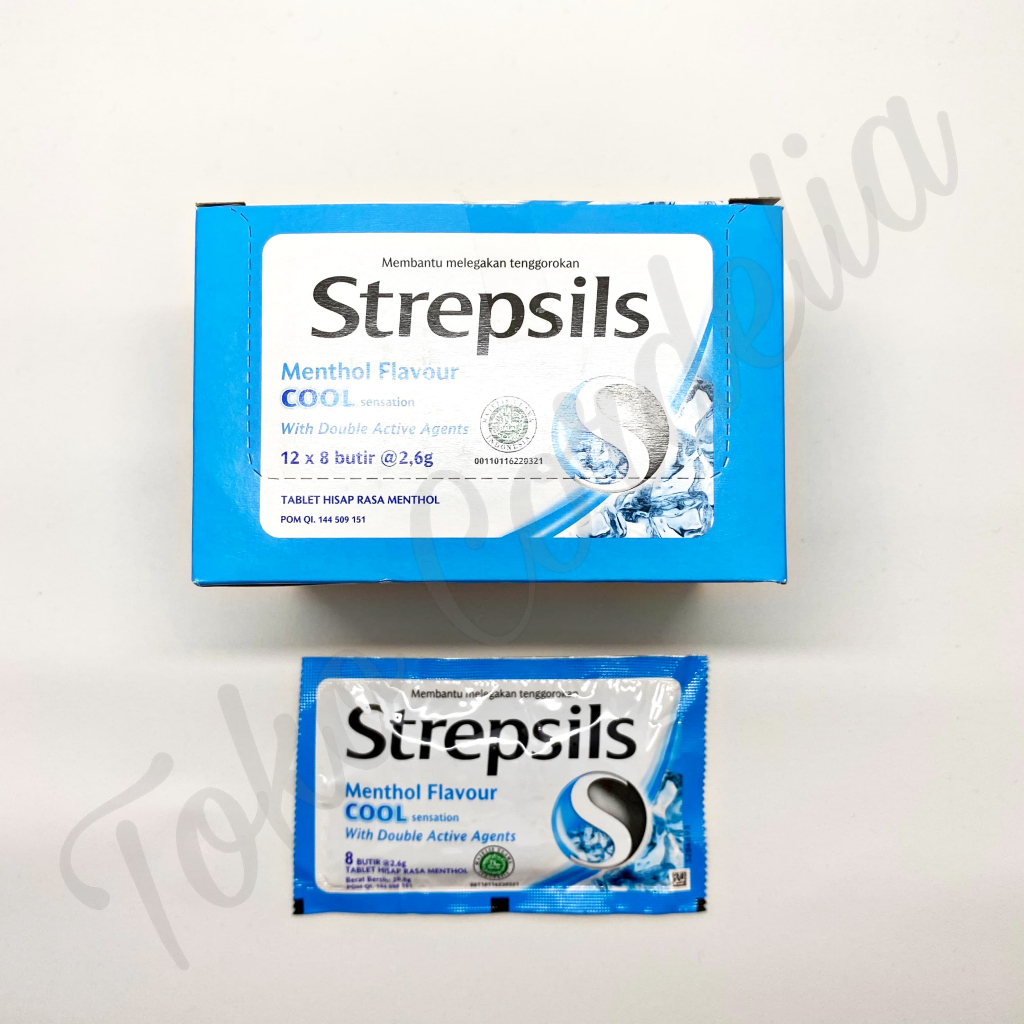 

Strepsil Cool Pouch 6 Lozenges | PERMEN MINT | PELEGA TENGGOROKAN