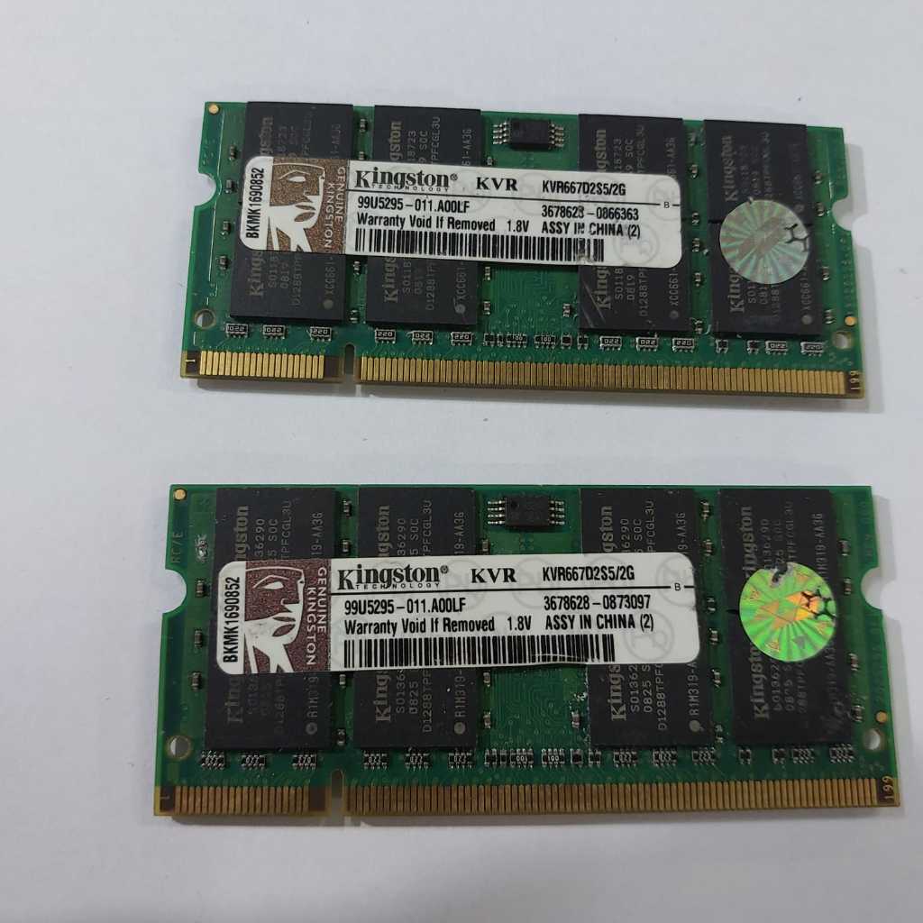 ram memori sodim ddr2 2gb pc 5300 kingstone